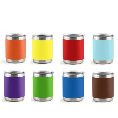 China Food Grade 10oz Wall Stainless Steel Brand Customized 10oz Vacuum Stocked Double Tumbler Cups for sale