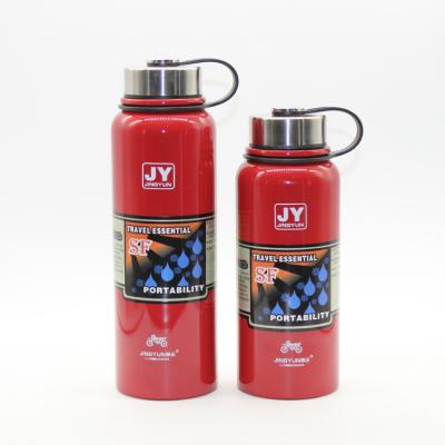 China CLASSIC Custom Logo Sport Leakproof Reusable Stainless Steel Double Wall Vacuum Insulated Water Bottles With Straw Lids for sale