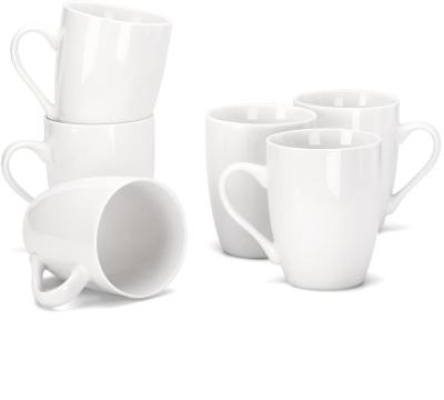 China 11 oz. Stocked Porcelain Mugs Tea and Coffee Mug Set, White for sale