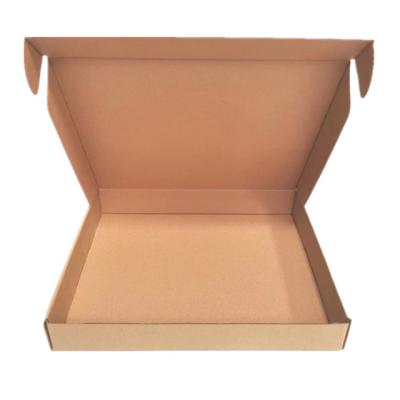 China Custom Recycled Brown Materials Kraft Folding Box For Dress Box Flute Paper Packing Cardboard Postal Shipping Box for sale