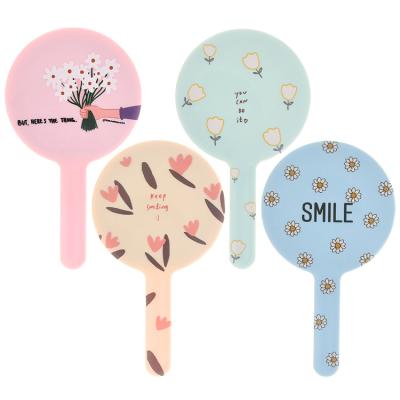 China 2022 New Makeup Custom Hand Held Mirror Private Label Personalized Hand Held Mirror for sale