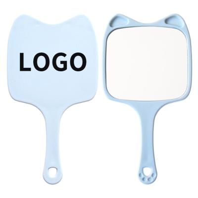 China New Factory Outlet Wholesale Personalized Cosmetic Mirrors Animal Shape Custom Hand Mirror With Handle for sale