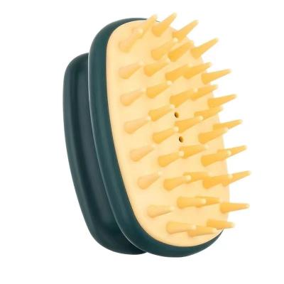 China Cushion Amazon Hottest Selling Scalp Hair Scalp Massager Brush Soft Silicone Comb Shampoo Brush for sale