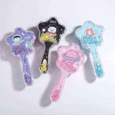 China Customized Wholesale Plastic Cushion Detangler Brush Star Shape Hair Brushes For Women Curly Wet Dry Hair for sale