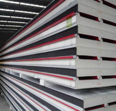 China Metal SIP Insulation PU Sandwich Panels Polyurethane Sandwich Panel for sale