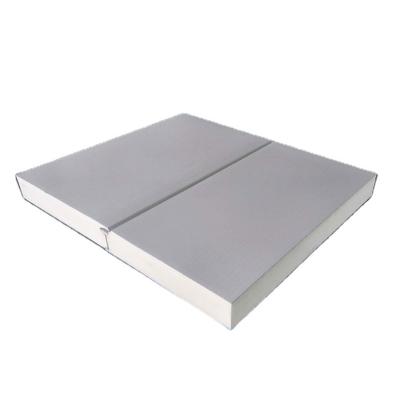 China Best Price Fireproof And Sound Proof PU Edge Sandwich Insulation Rock Wool Metal Panel for sale