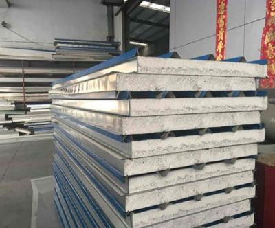 China Metal Precast EPS Z Foam Sandwich Panel Lock Wall Panel Roof Panel Price for sale