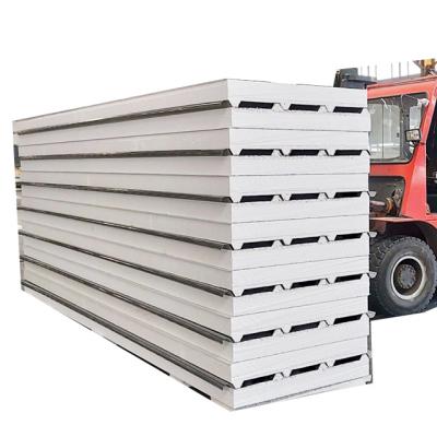 China Metal Sandwich Panel 100mm EPS Roofing Sandwich Panel Steel Structure Roof for sale