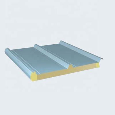 China Modern Good Density Rock Wool Composite Sandwich Panel For Construction for sale