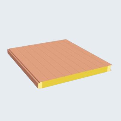 China Metal PU sealing glass wool sandwich panels, decorative fireproof wall panels, 50 mm cold room panels for sale