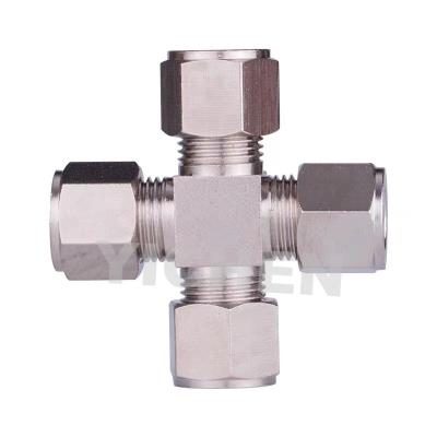 China Agriculture Brass Cross Connector 3/8