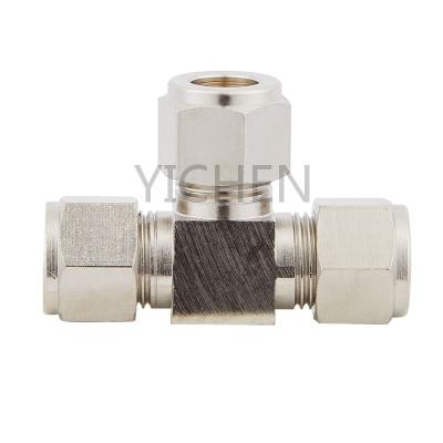 China Agriculture Stainless Steel OD Tee Connector 3/8