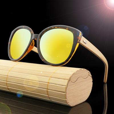 China 15 Years Experience New Acetate Wooden Sunglasses Custom Brand New Design Bamboo Wooden Sunglasses for sale