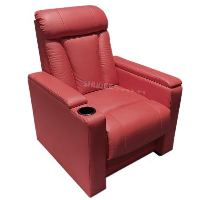 China Modern With Cup Holder Cinema Chair Home Theater Seat Living Room Fabric Recliner Sofa Church Auditorium Chairs for sale