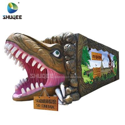 China Outdoor Cabin Theater Dinosaur Jet Air Entertainment Electric 5D Cinema Equipment With 5D Motion Seats for sale