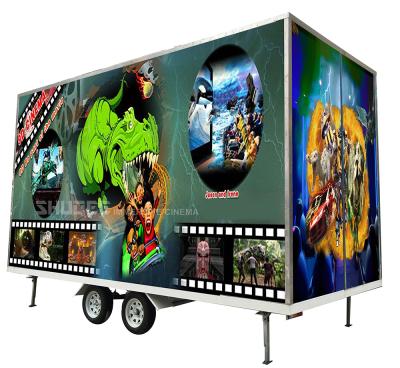 China Jet Air Truck Cinema For 5D 7D 9D 12D Cinema , Mobile 5D Truck 5D Cinema Trailer for sale