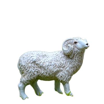 China Custom Minimalist Resin Sheep Statue Product For Garden Decor Resin Cute Sheep And Resin Crafts for sale