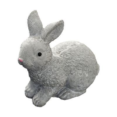 China High-grade minimalist cement rabbit, bird, decoration handmade cute Easter bunny and other shape cement animal craft for sale