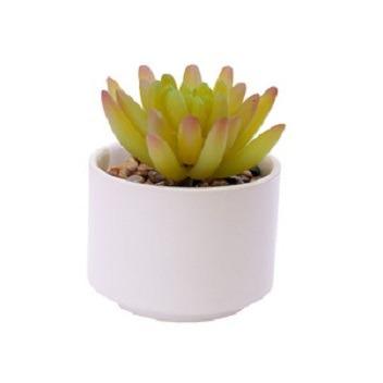 China Small Modern Promotional Artificial Decorative Macetas Flower Pot Planter Ceramic Indoor Succulent Pots Desktop Indoor Succulent Pots For Decor for sale