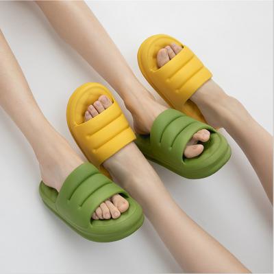 China Fashion Trend Women Sandals And Slippers Summer Super Thick Soft Bottom Bathroom Breathable Indoor Home for sale