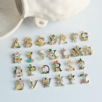 China Custom Shoe Clog Charm 26 English Shoe Buckle Flower Shoe Decorative Letters Accessories To Clog Charm for sale