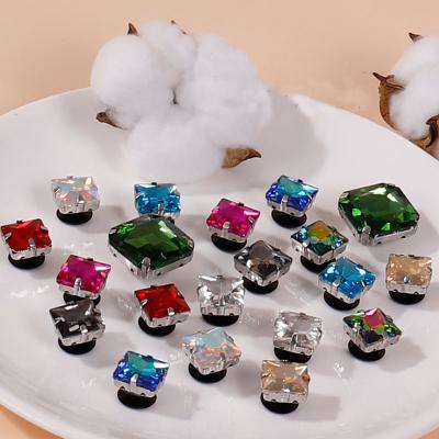 China Wholesale Designer Charm Clogs Shoe Gem Accessory Decorations Women Custom Clog Custom Color Charm Clogs for sale