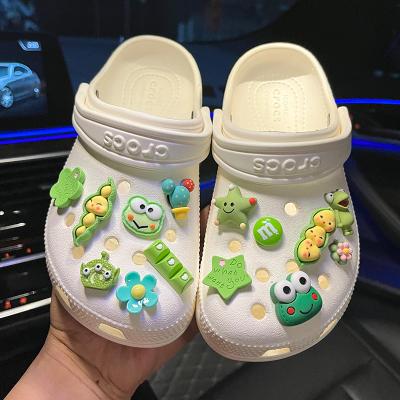 China Custom Clog Charm Fast Delivery New Cartoon Shoes Charm Croc Charms Soft PVC Custom Croc Shoe Charms Decorations For Kid Clog Accessory for sale