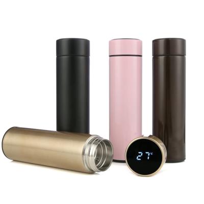 China Digital business vacuum flasks thermos for hot drinks led termos, vacuum cup smart water bottle smart thermosflasche for sale