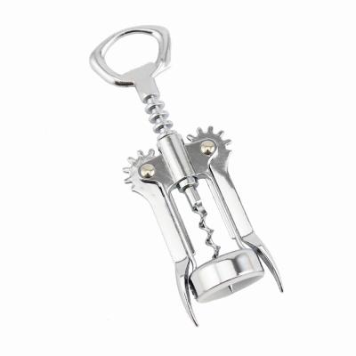 China Viable Stainless Steel Wing Corkscrew Red Wine Bottle Opener Beer Bottle Cap Opener for sale