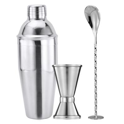 China 750ml Sustainable Stainless Steel Boston Custom Single Cocktail Shakers One Set for sale