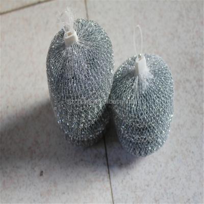 China Promotional Christmas Gift Galvanized Coated Wire Mesh Scrubber Viable For Kitchen Cleaning /stainless steel cleaning ball for sale