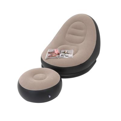 China Lounge Foldable Lazy Inflatable Lounger Folding Sofa Inflatable Sofa Bed With Pedal Sofa Couch for sale