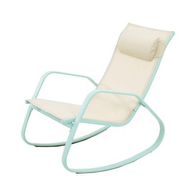 China (Other) Lounge Chair Balcony Living Room Adjustable Nordic Modern Lazy Rocking Chair Nap Armchair for sale