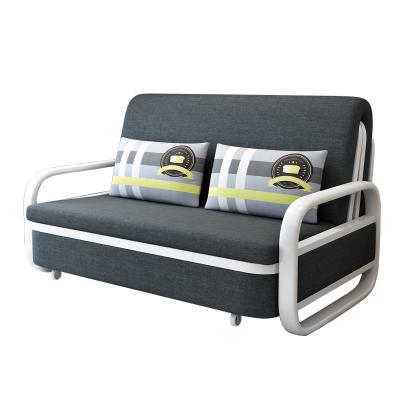 China Simple and modern double-function foldable sofa bed single foldable fabric sofa bed small apartment sofa for sale