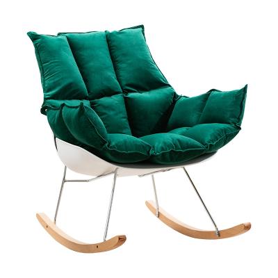 China (Other) Nordic modern adjustable fabric rocking chair sofa living room balcony lounger lazy sofa for sale