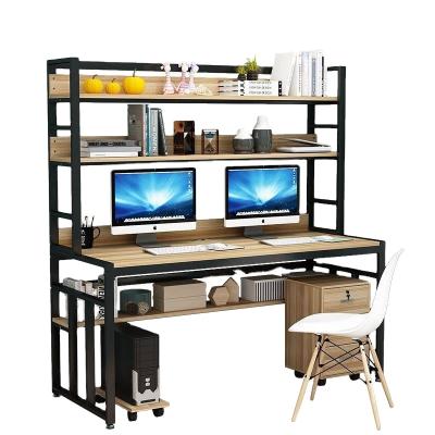 China (Size) Modern Style Adjustable Hot Selling MDF Hardware With Two-Layer Single Shelf Office Home Office Dual-Use Desk for sale