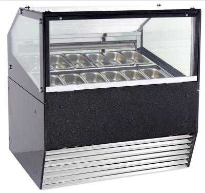 China Single-temperature 20 Pans Gelato Ice Cream Display Cabinet Showcase Freezer For Sale for sale