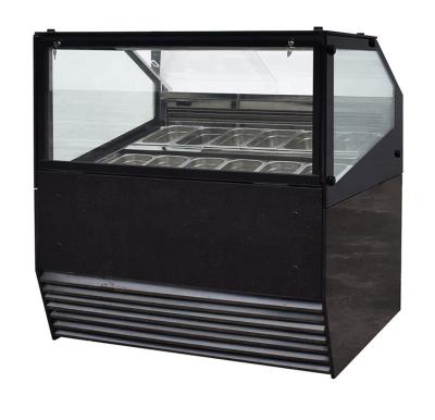 China Single-Temperature Marble Gelato Bottom Commercial Ice Cream Display Freezer with CE for sale