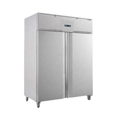 China Single-Temperature Restaurant Upright Freezer / Stainless Steel Kitchen Refrigerator for sale