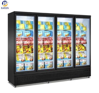 China Wholesale Commercial Single-temperature Beverage Refrigerator 2 Door Upright Freezer Refrigerator With CE Certification for sale