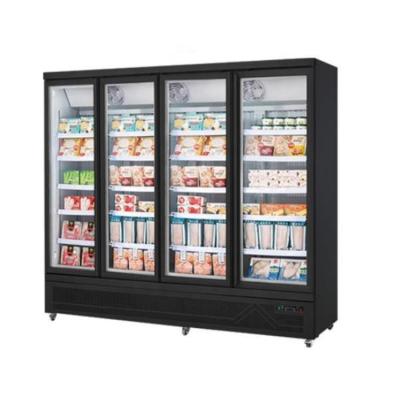 China 2022 New Design Single-temperature Beverage Display Bottle Cooler Commercial Beverage Refrigerator Upright Freezer for sale