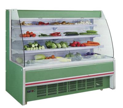 China Single-temperature Supermarket Air Curtain Display Vegetable Cooler Open /used Vegetable Cooler for sale