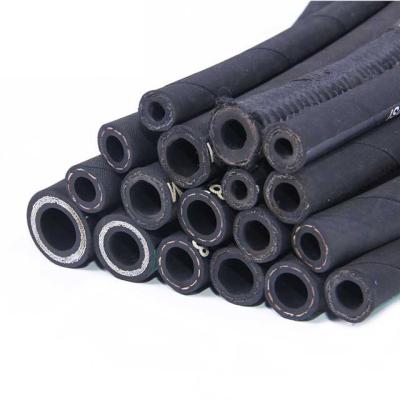 China 8 Inch Braided High Pressure Flexible Stainless Steel Fuel Air Hydraulic Rubber Hose 3/16