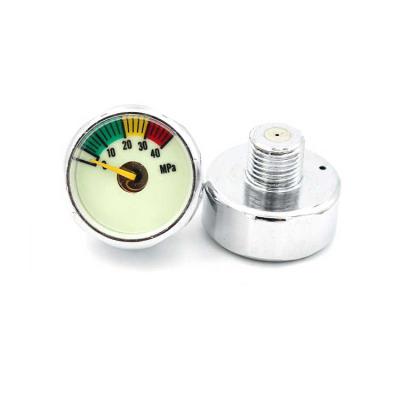 China PAINTBALL Compressor PCP Airsoft Mini 25mm Light Gauge Pressure Gauge 5/20/30 M10 x1 Mpa 1 inch Thread for sale