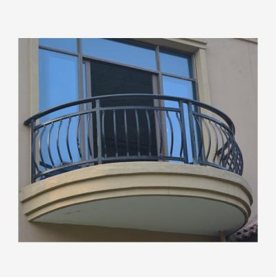 China Modern RealVilla Carbon Steel Wrought Iron Railings Railings Terrace Fencing Designs Staircase for sale