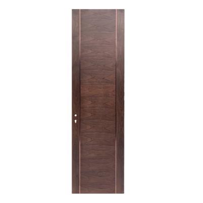 China Sound Insulation Well Rated MDF Flush Door Design Automatic System Solid Wooden Doors For Basement for sale