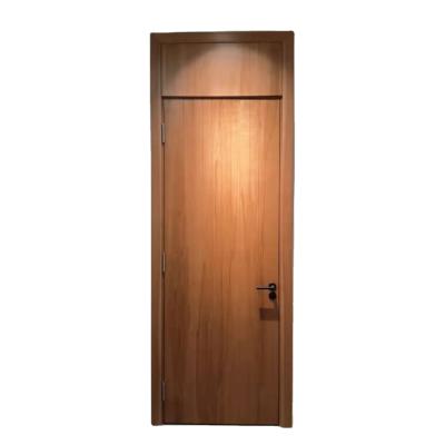 China Real Waterproof Villa Premium Quality Bedroom Door Mdf Hdf Wpc Inside Solid Wood Flush Door With Accessories for sale