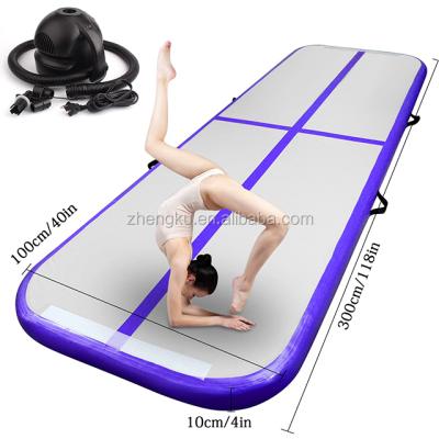 China Durable factory price 3ft inflatable gymnastic mat, inflatable cushion mat, air track for sports gymnastic use for sale