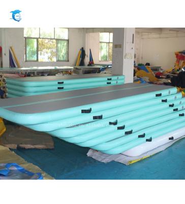 China PVC outdoor or indoor equipment gym sport use inflatable air track, inflatable gym mat pads for sale for sale