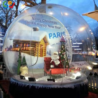 China Large Event Photo Booth Inflatable Snow Globe Chirstmans, Christmas Inflatable Snow Globe Tent For Sale for sale